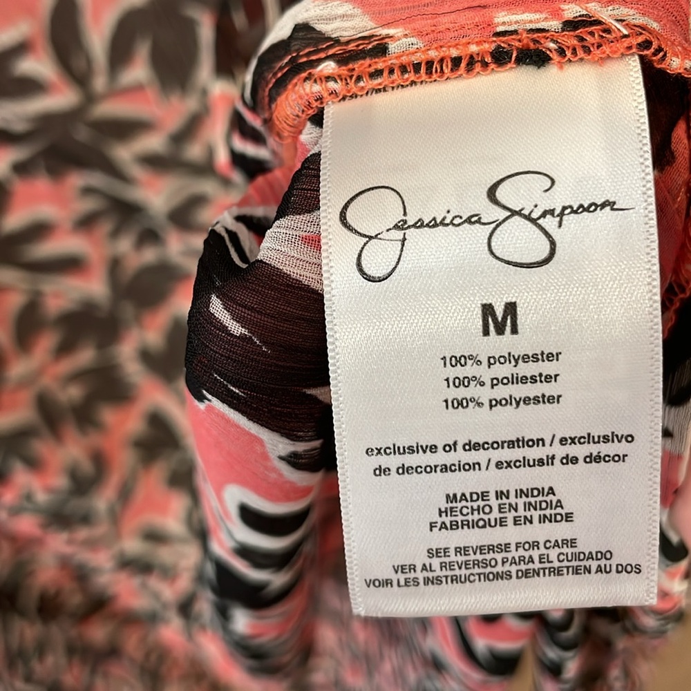 Jessica Simpson Flora Brushes Lailaa Kimono Size Medium, NWT - Picture 9 of 9